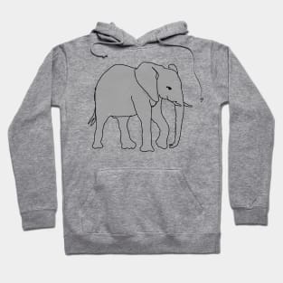 Elephant walking Hoodie